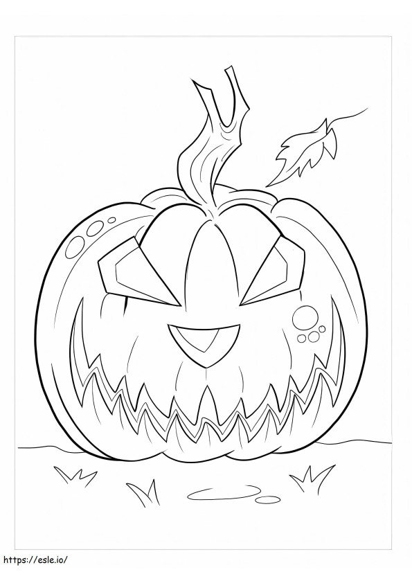 Ghost Pumpkin coloring page