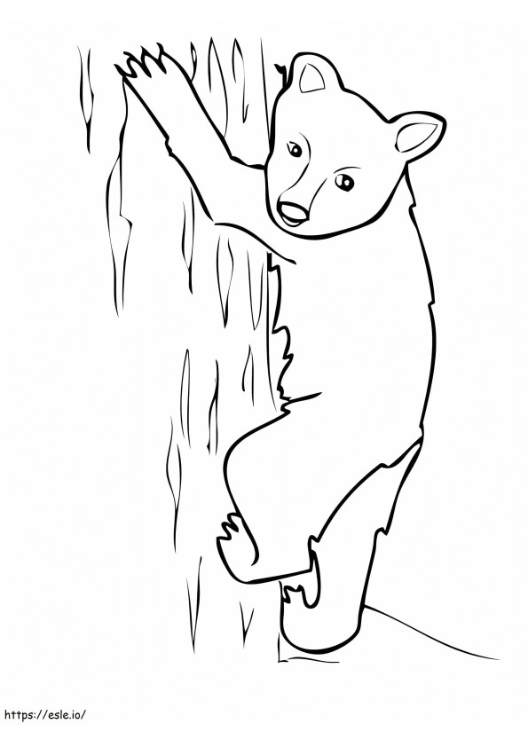 Black Bear Cub coloring page