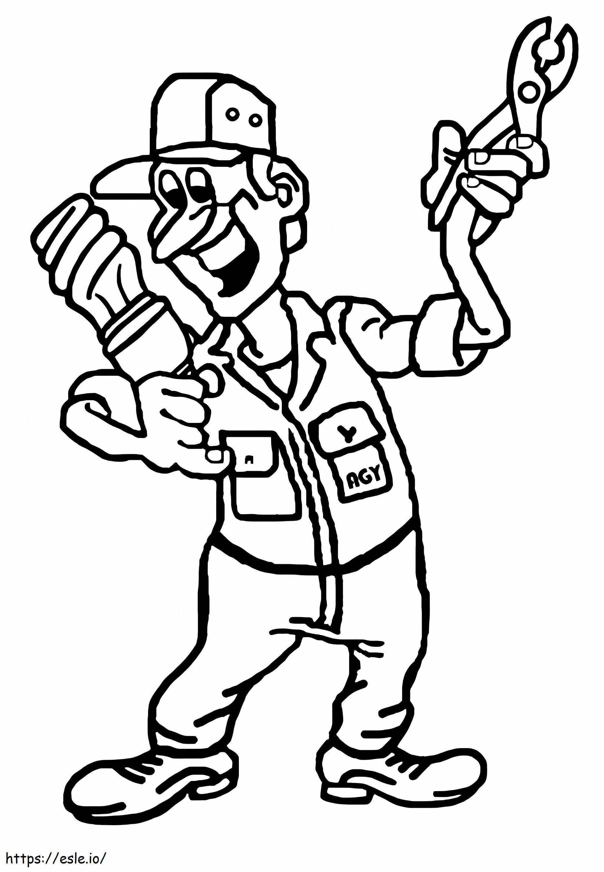 Electrician 11 coloring page