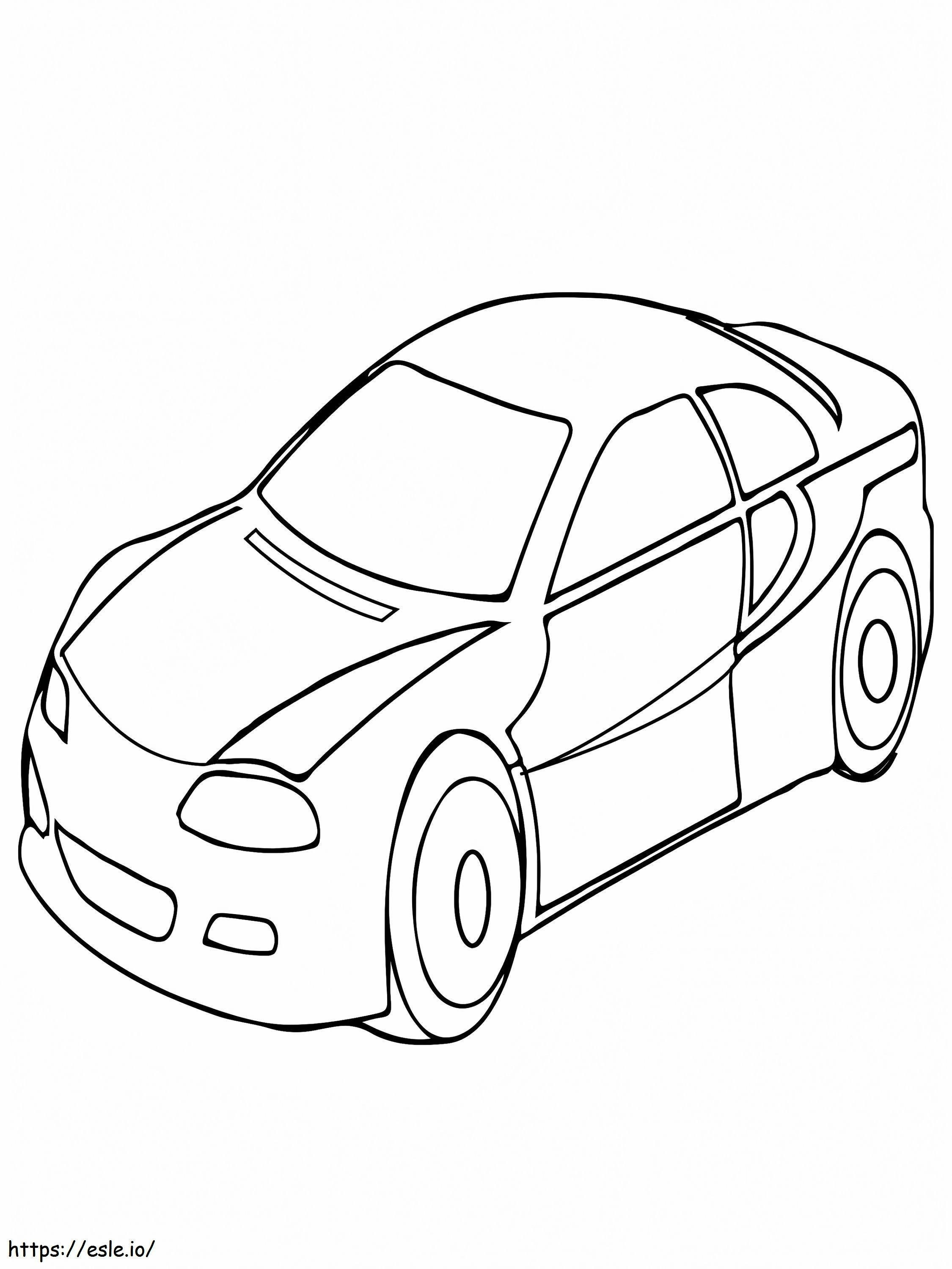 Design de carro cupê para colorir