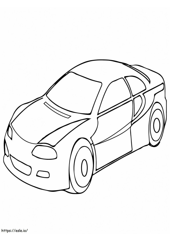 Design de carro cupê para colorir