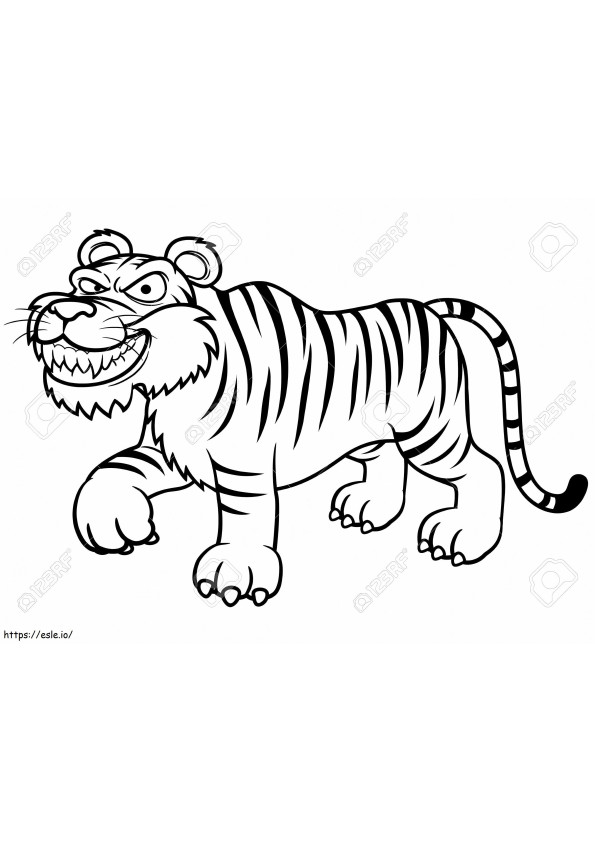 1539866536 Biały tygrys clipart Kolorowanka ołówkiem i w kolorze kolorowanka