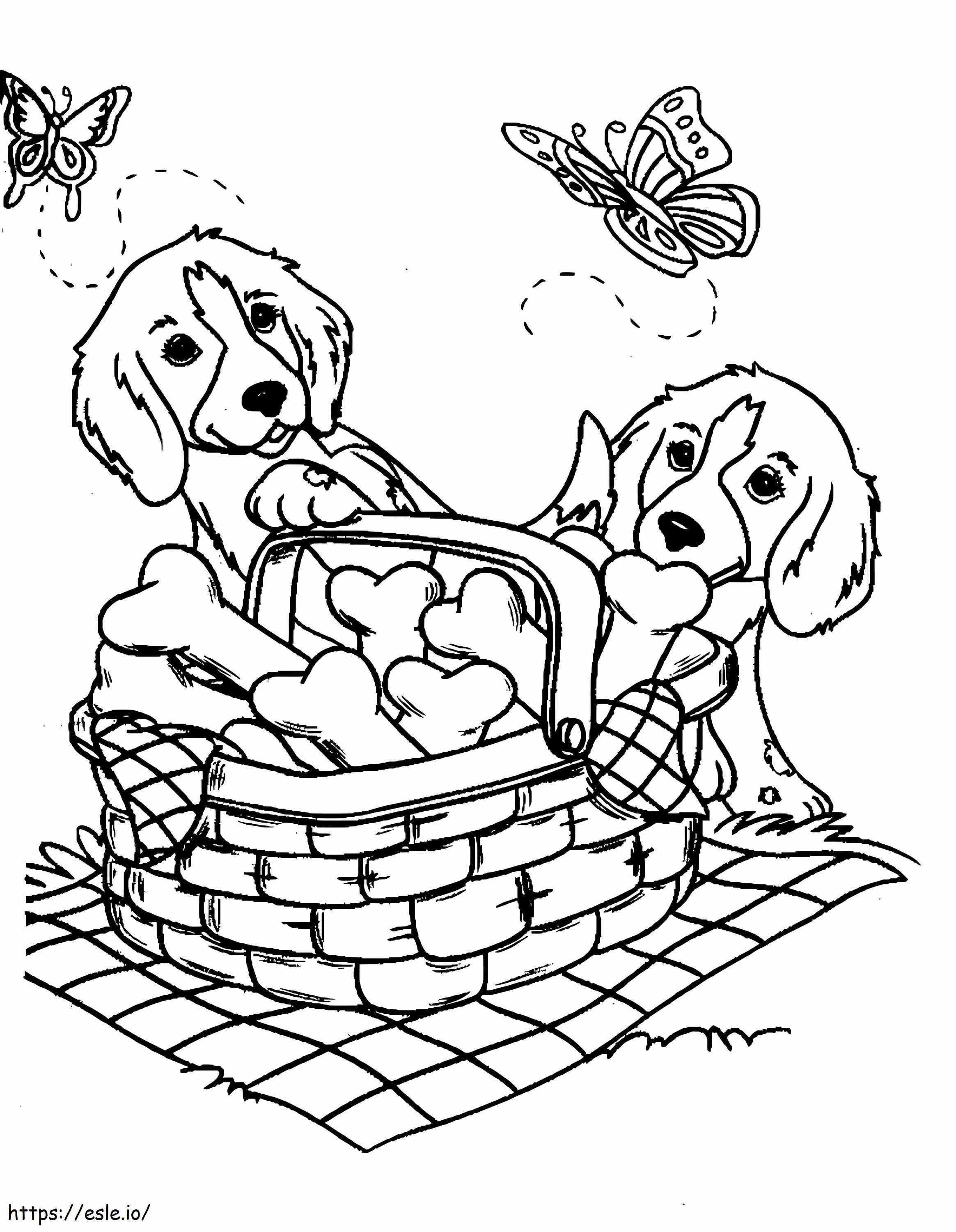 Adorable Proven Puppies Coloring Page - Free Printable