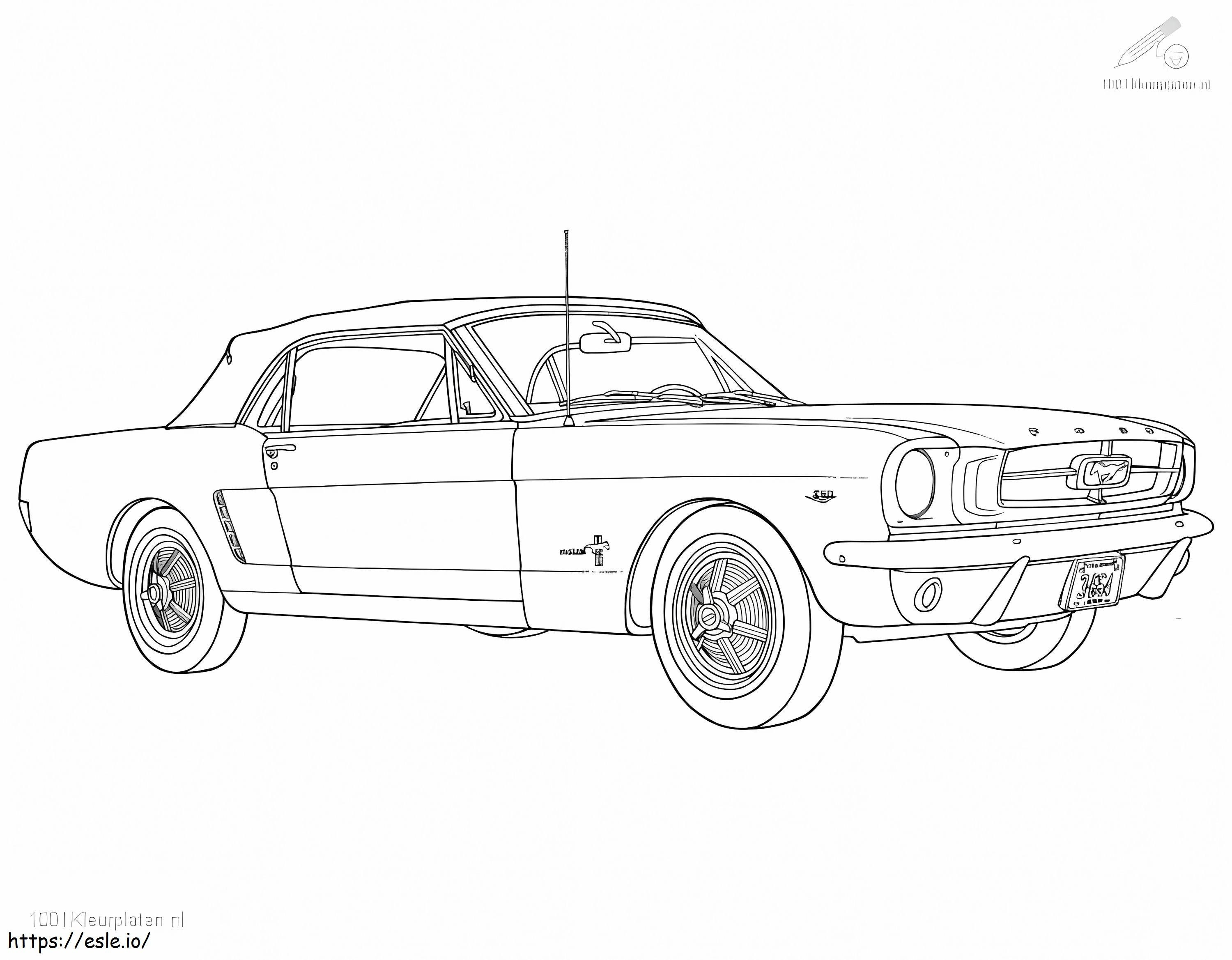 Cool Ford Mustang coloring page
