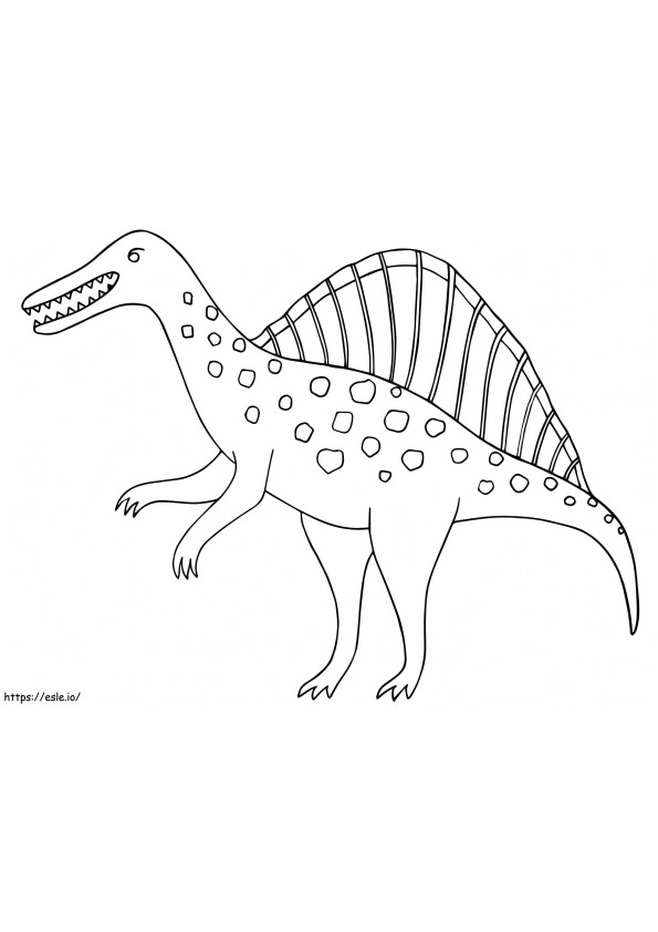 スピノサウルス アレブリヘ ぬりえ - 塗り絵