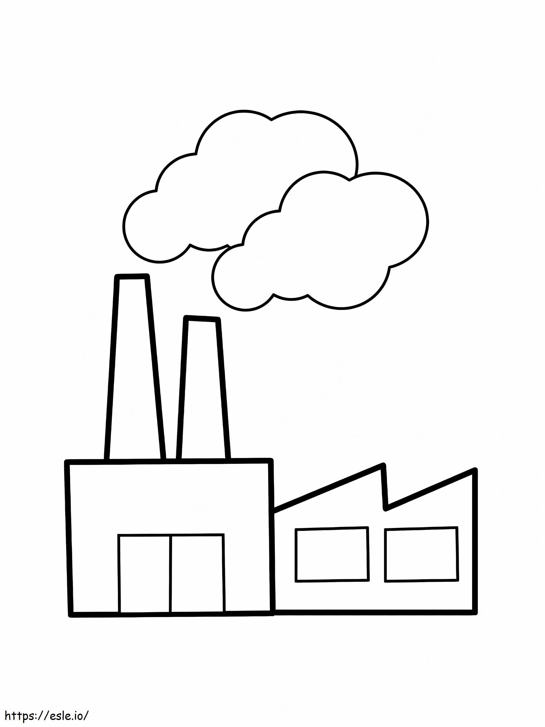 Very Easy Factory coloring page