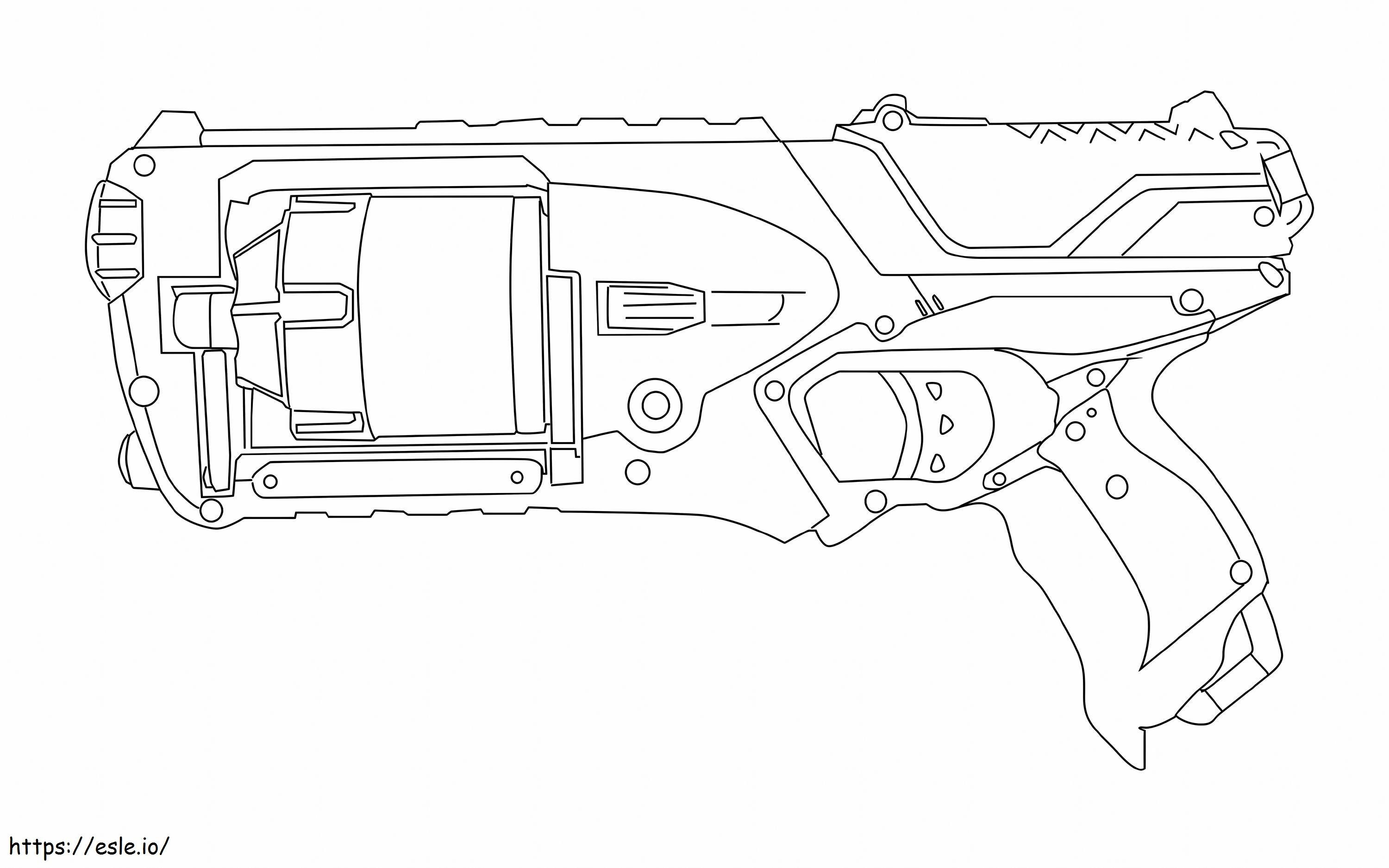 Arma Nerf kolorowanka