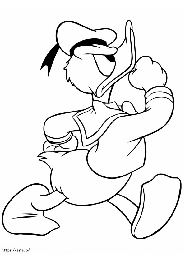 Donald Who Is Not Happy coloring page