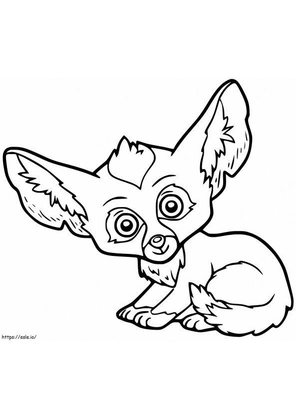 Bebê fofo raposa Fennec