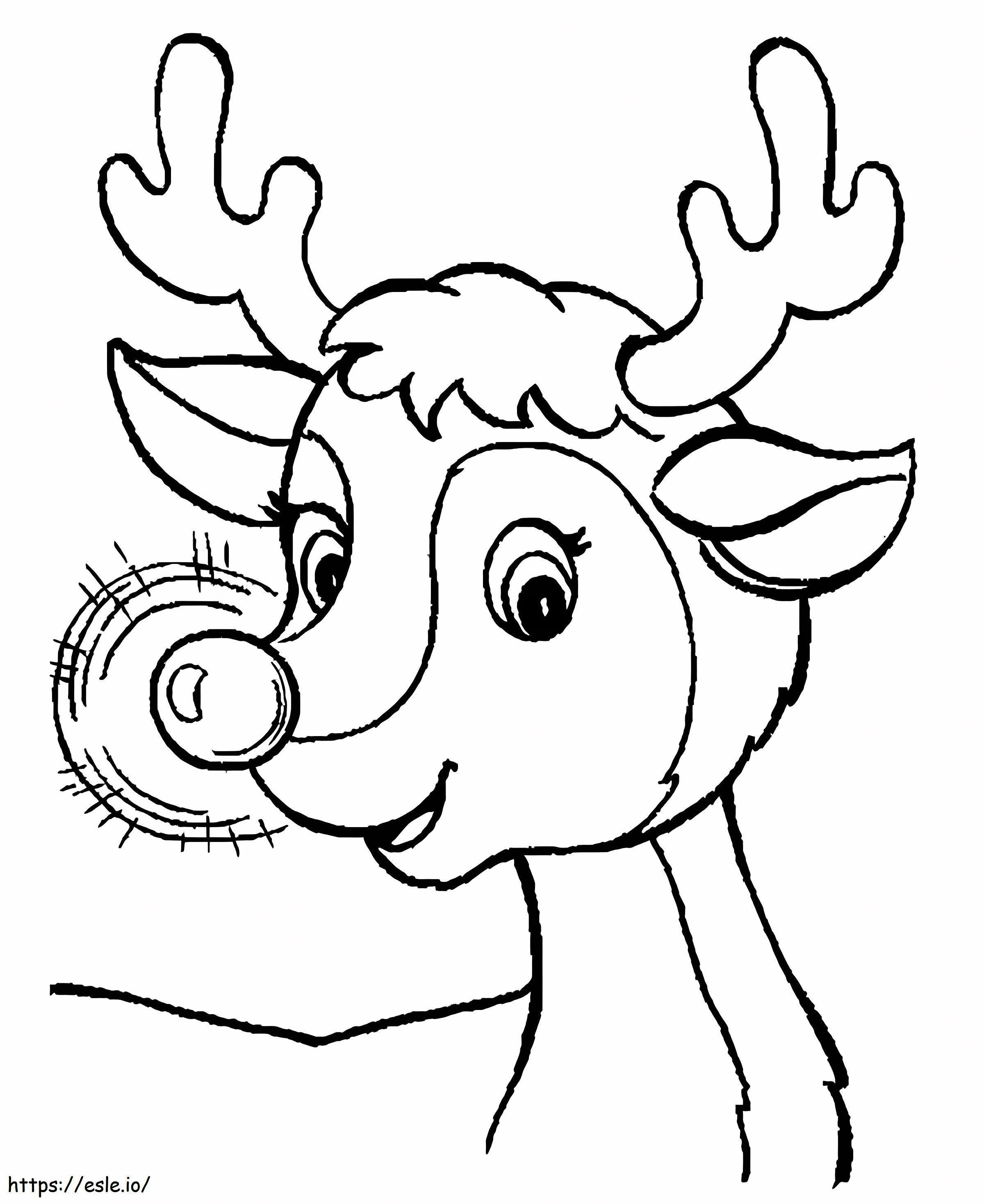 Rudolph'S Car coloring page