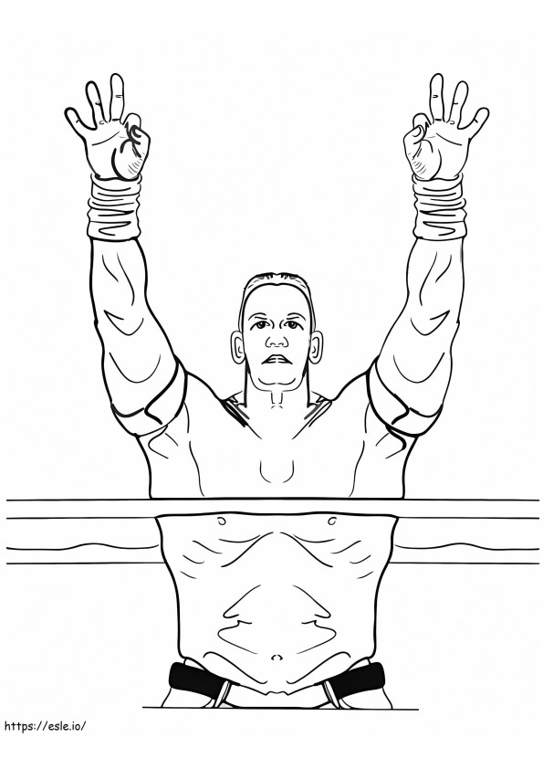 John Cena 5 coloring page