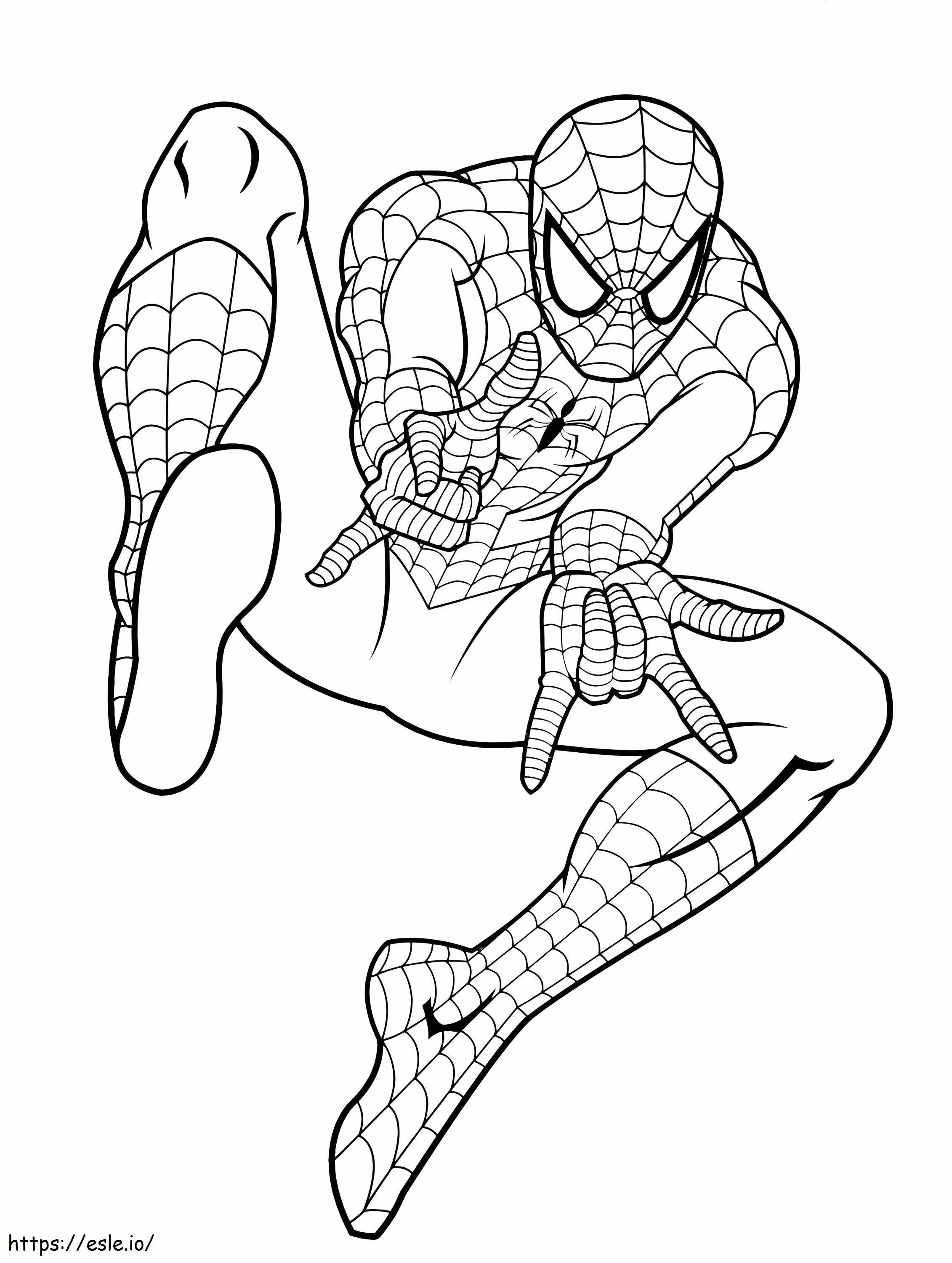 Spiderman 7 kleurplaat kleurplaat