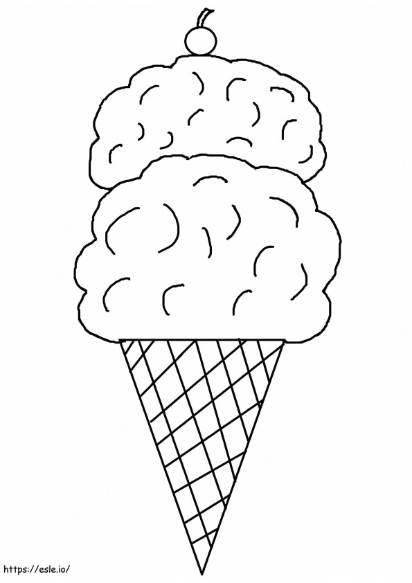 Ice Cream Printable coloring page