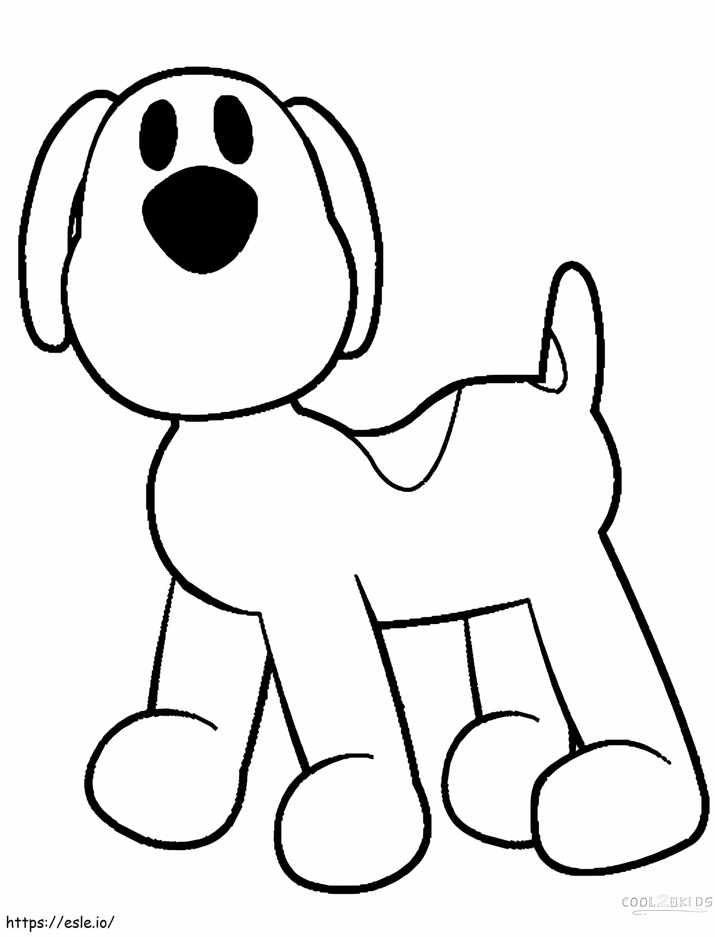 Loula-puppy van Pocoyo kleurplaat kleurplaat