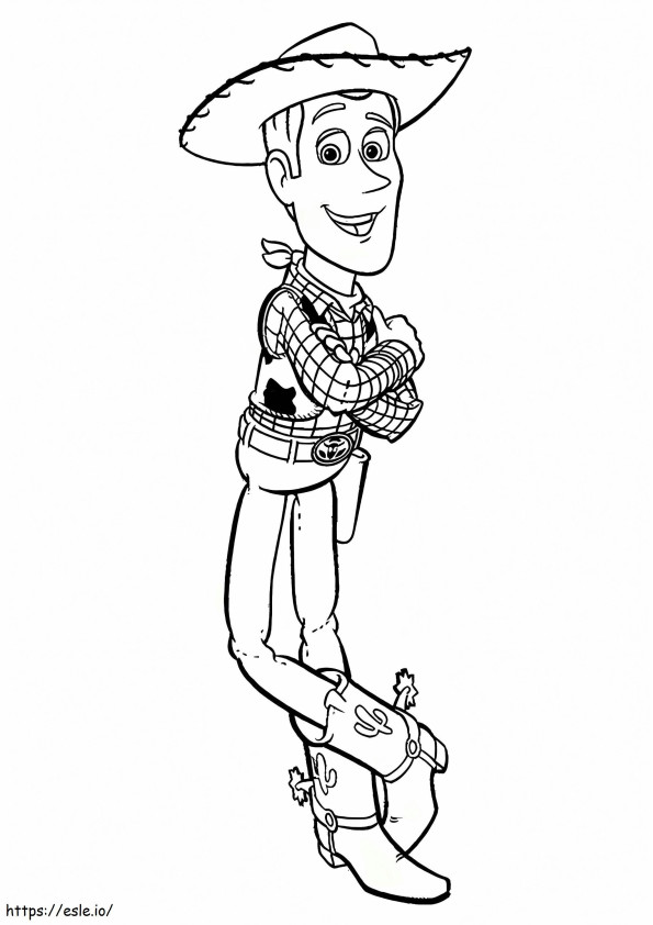 1559876224 Woody Smiling A4 coloring page