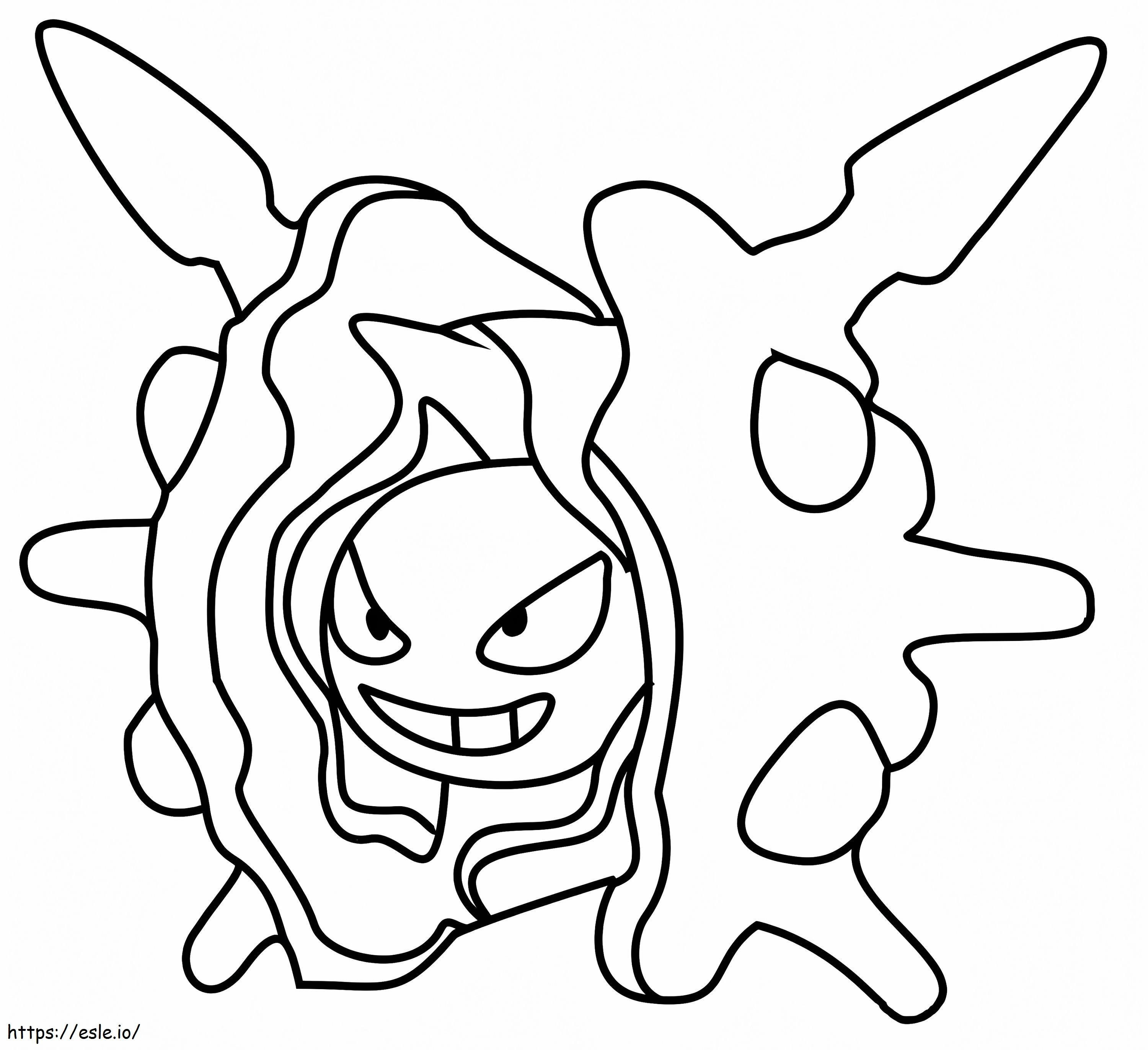 Pokemon Cloyster kolorowanka