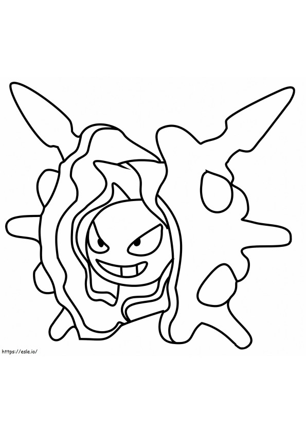 Pokemon Cloyster de colorat