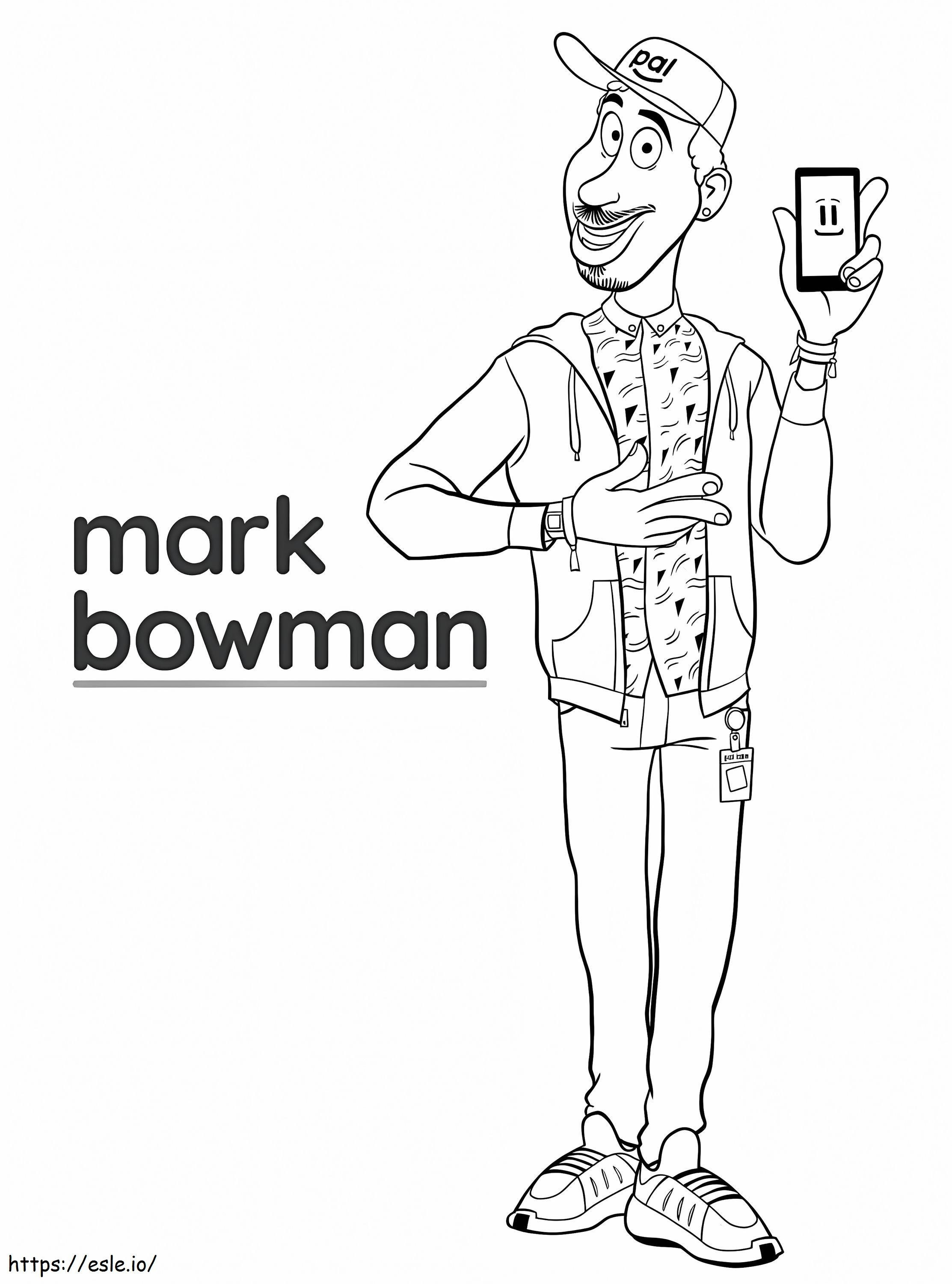 Mark Bowman para colorir