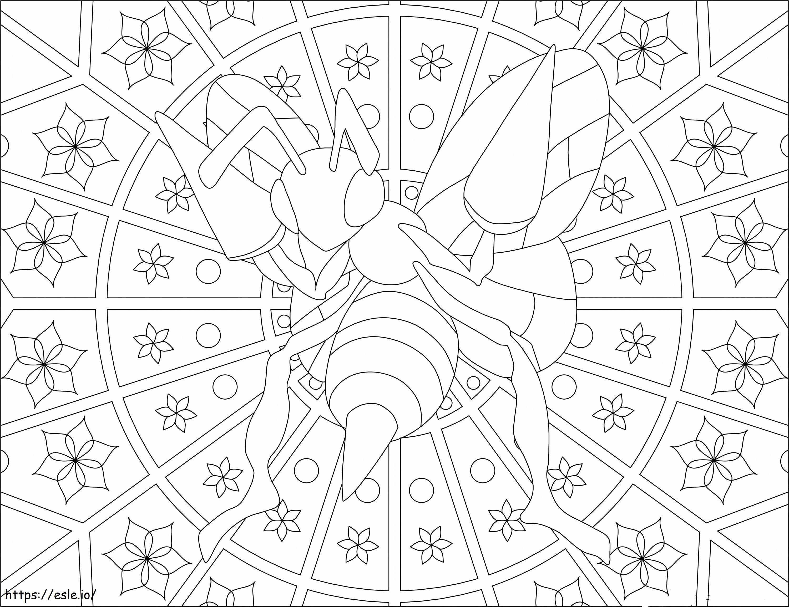 Beedrill 5 Scaled coloring page