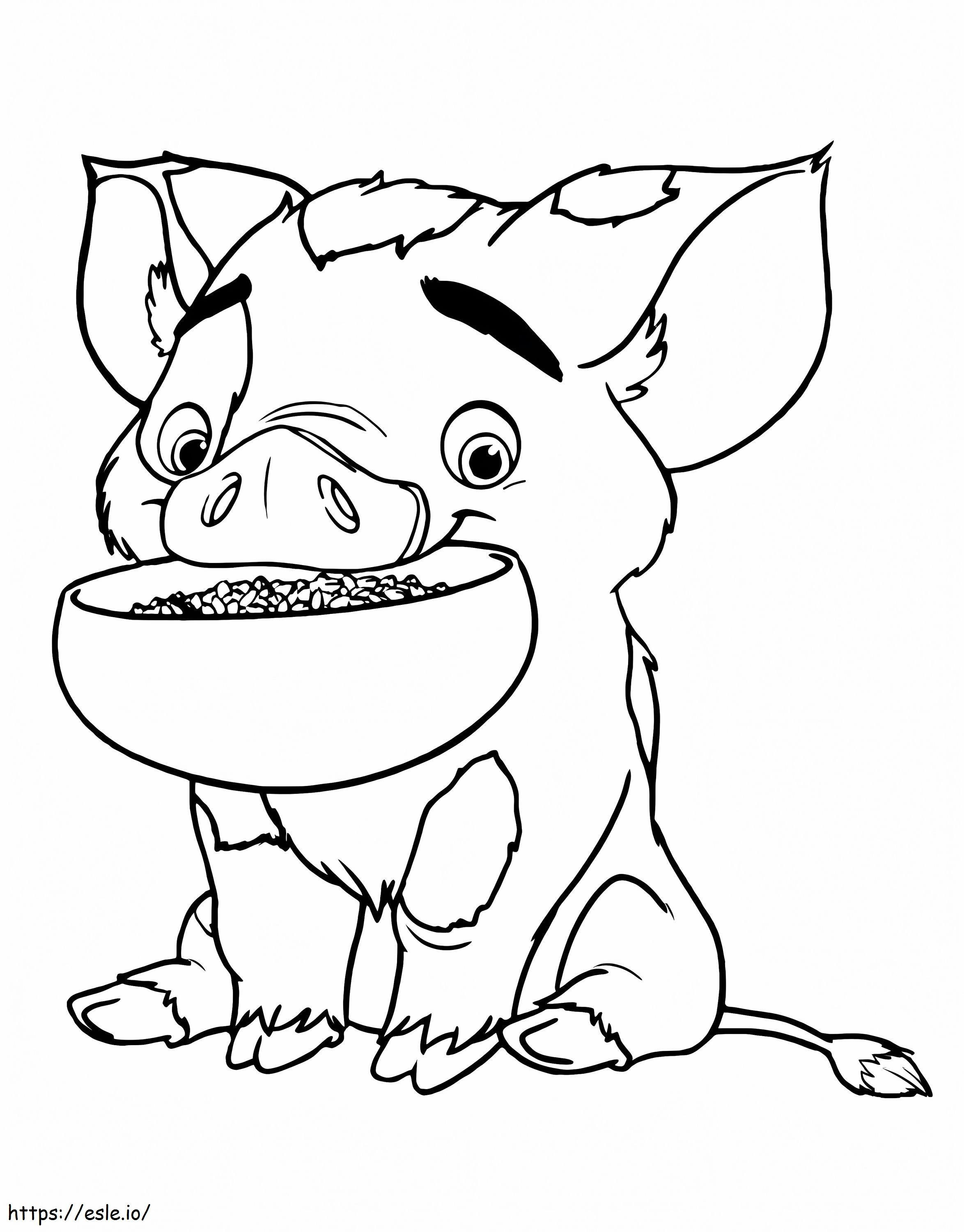 Pua And Food coloring page