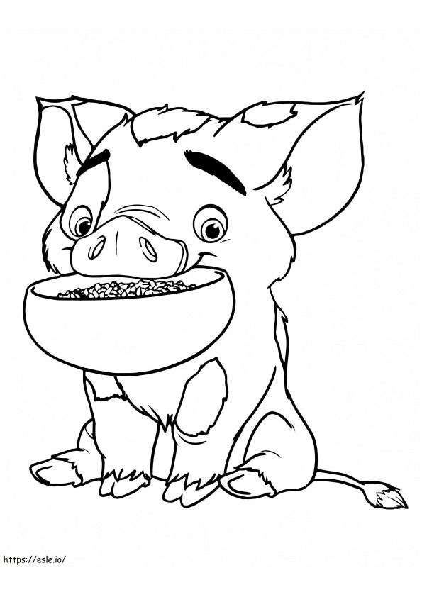 Pua And Food coloring page