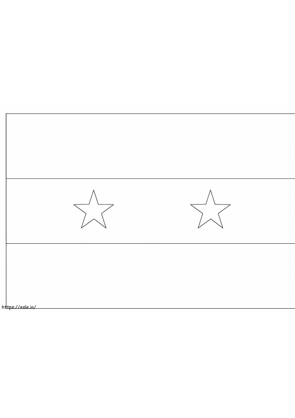 Flag Of Syria coloring page