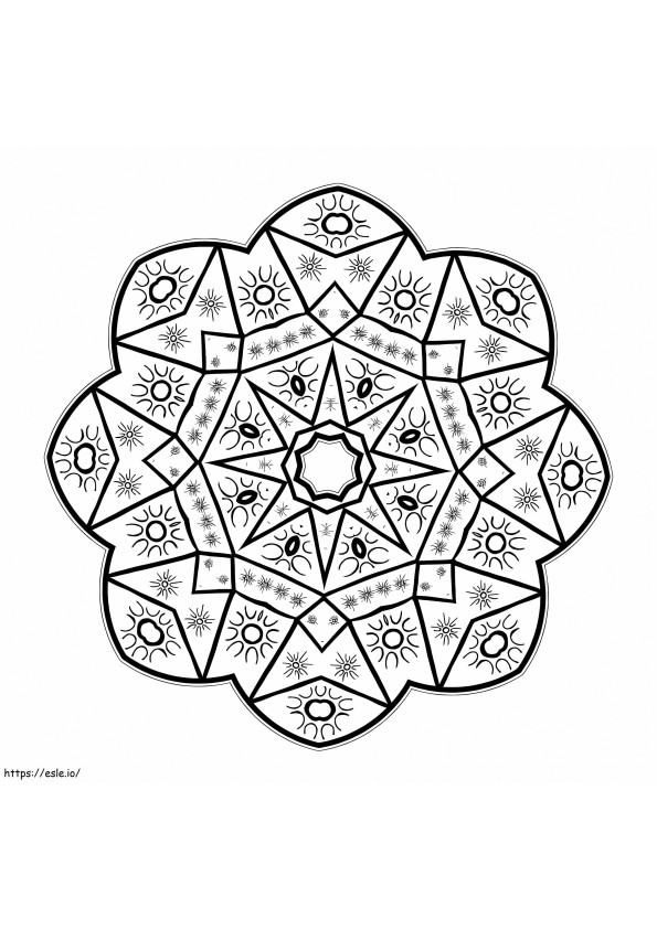 Kaleidoscope 20 coloring page