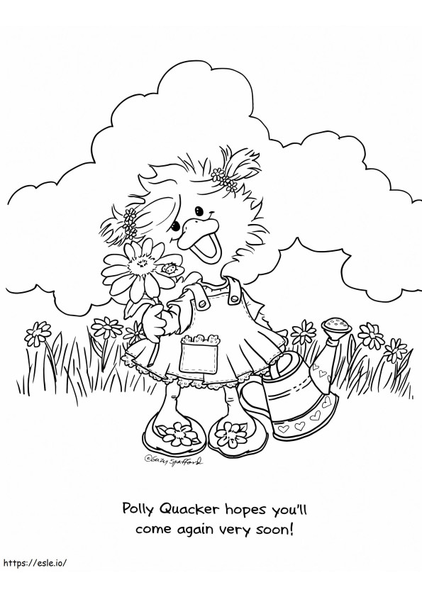 Polly Quacker From Suzys Zoo coloring page
