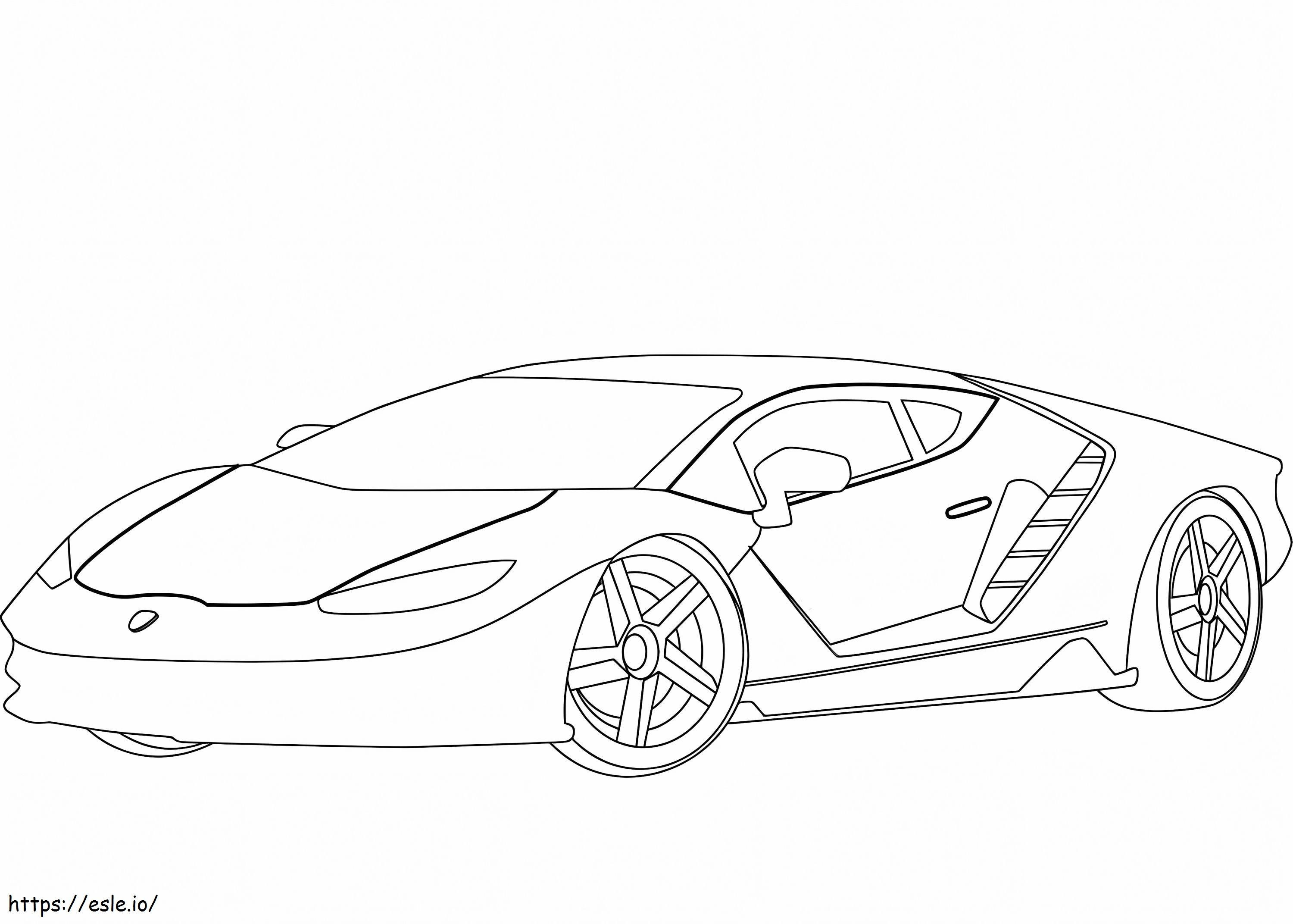 Centenário da Lamborghini para colorir