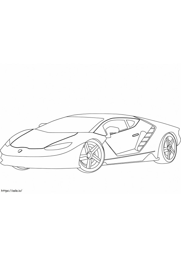 Coloriage Centenaire de Lamborghini à imprimer dessin