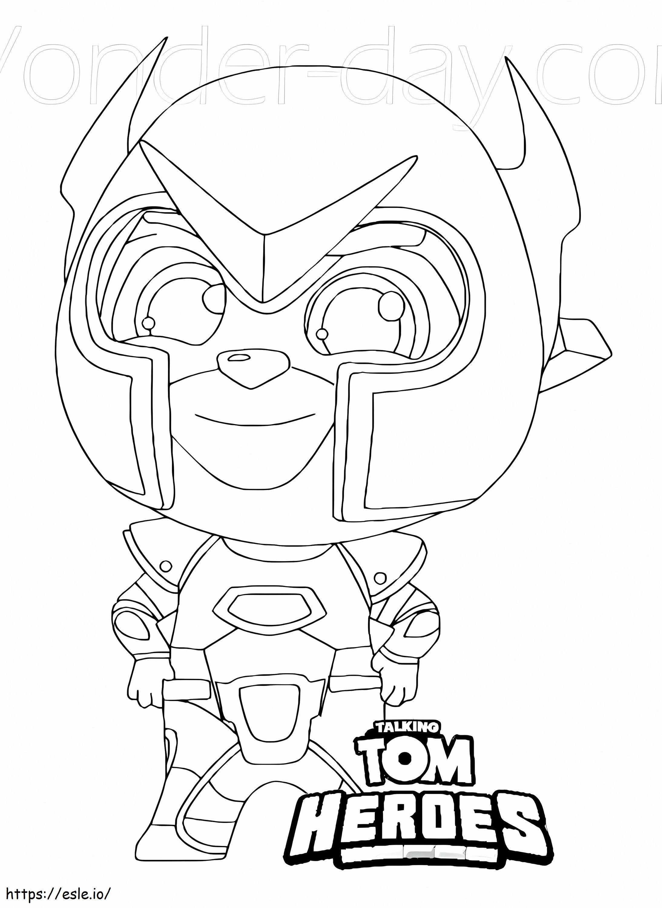 Coloriage Tom de Talking Tom Heroes à imprimer dessin