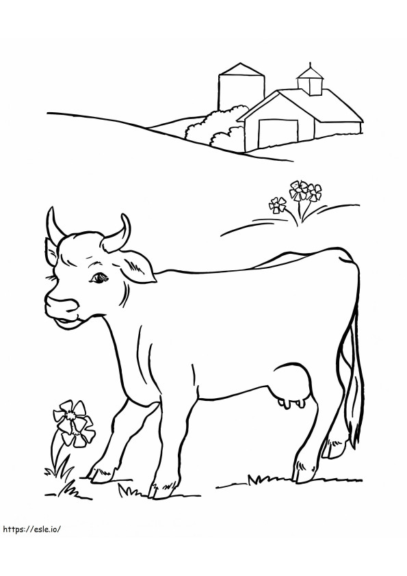 Vaca 11 para colorir