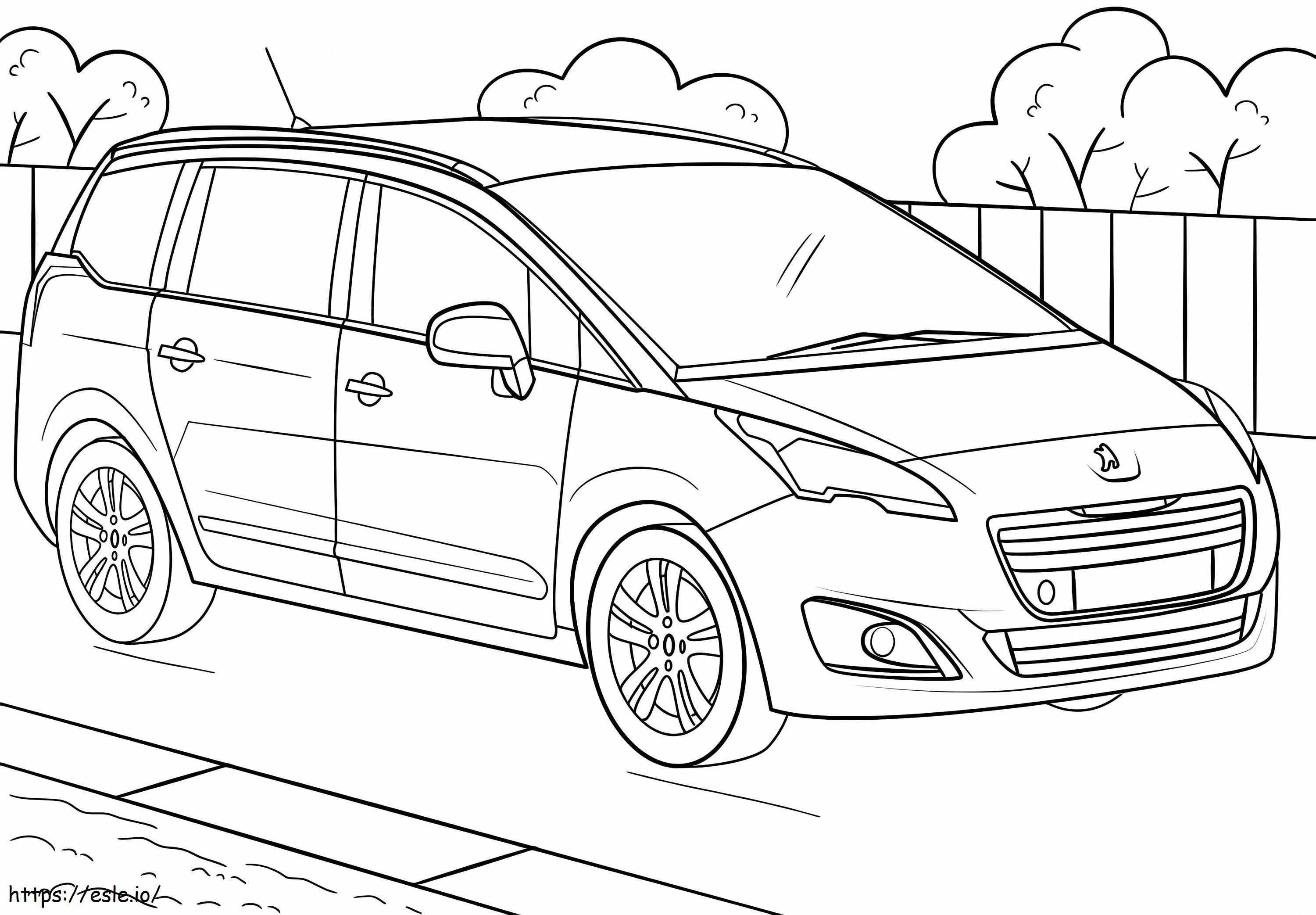 Peugeot 5008 coloring page