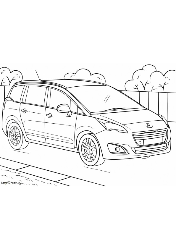 Peugeot 5008 coloring page