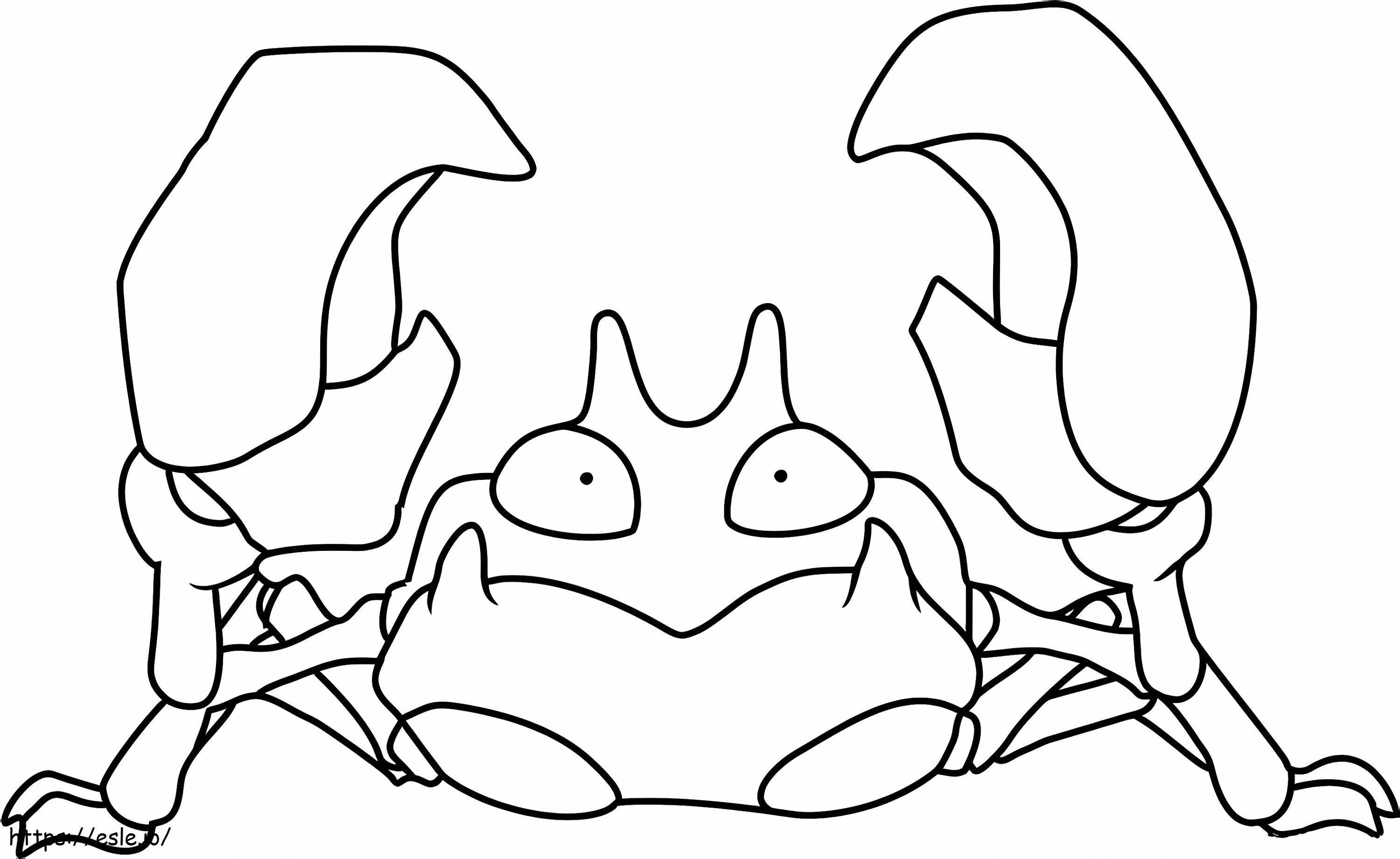 Krabby 2 coloring page