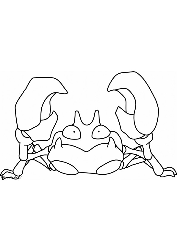 Krabby 2 coloring page