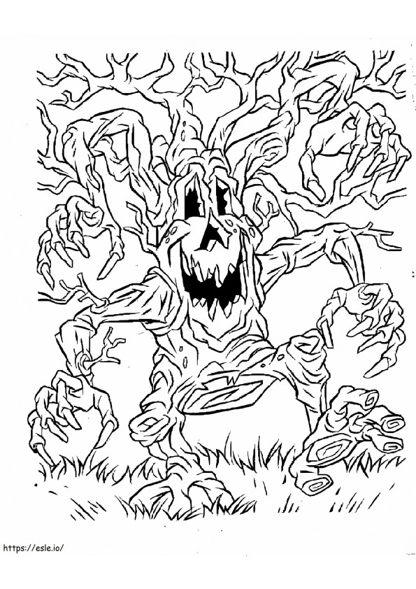 Monsterbaum ausmalbilder