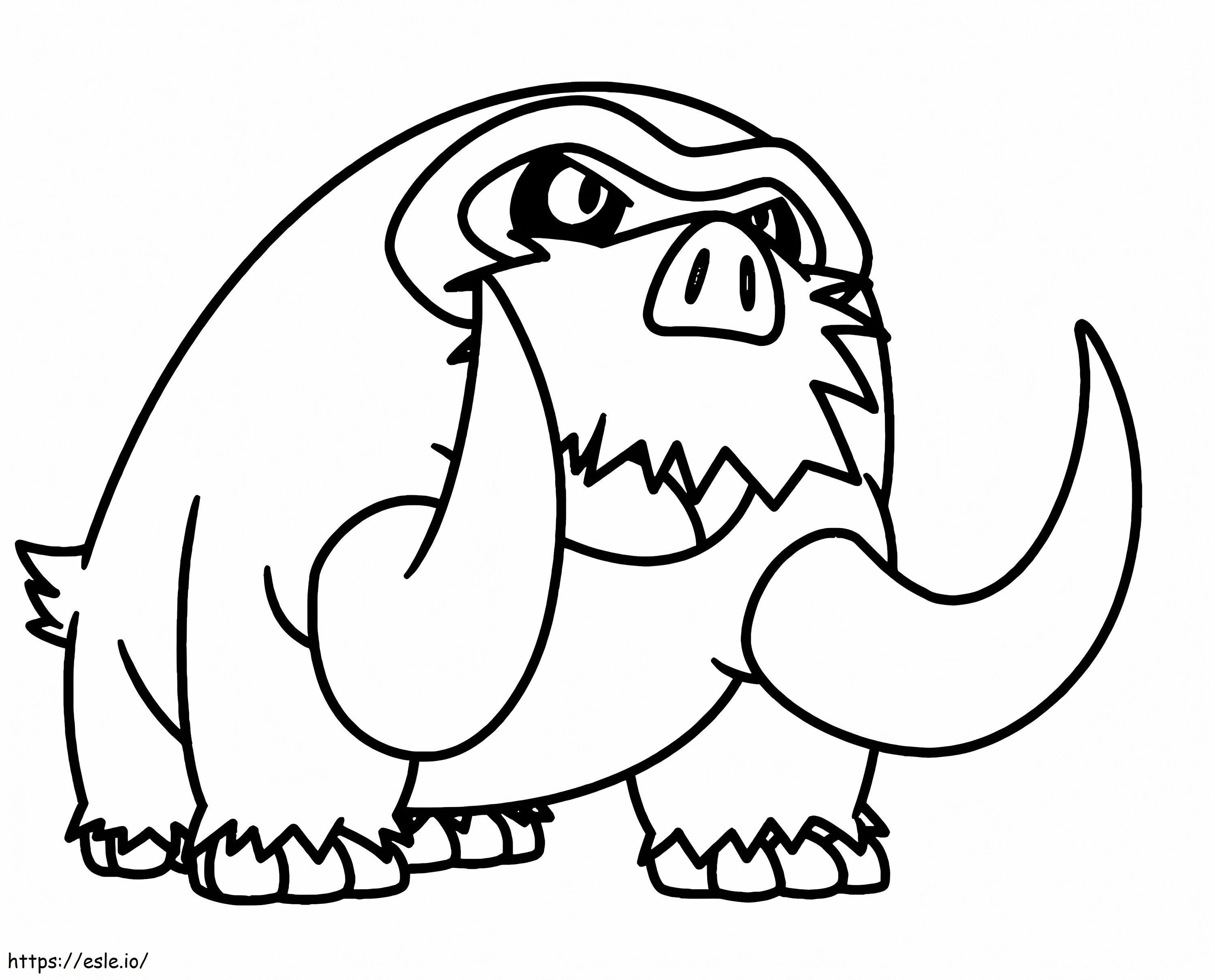 Mamoswine Pokemon 1 coloring page