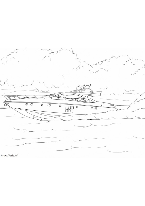 Speed Boat coloring page