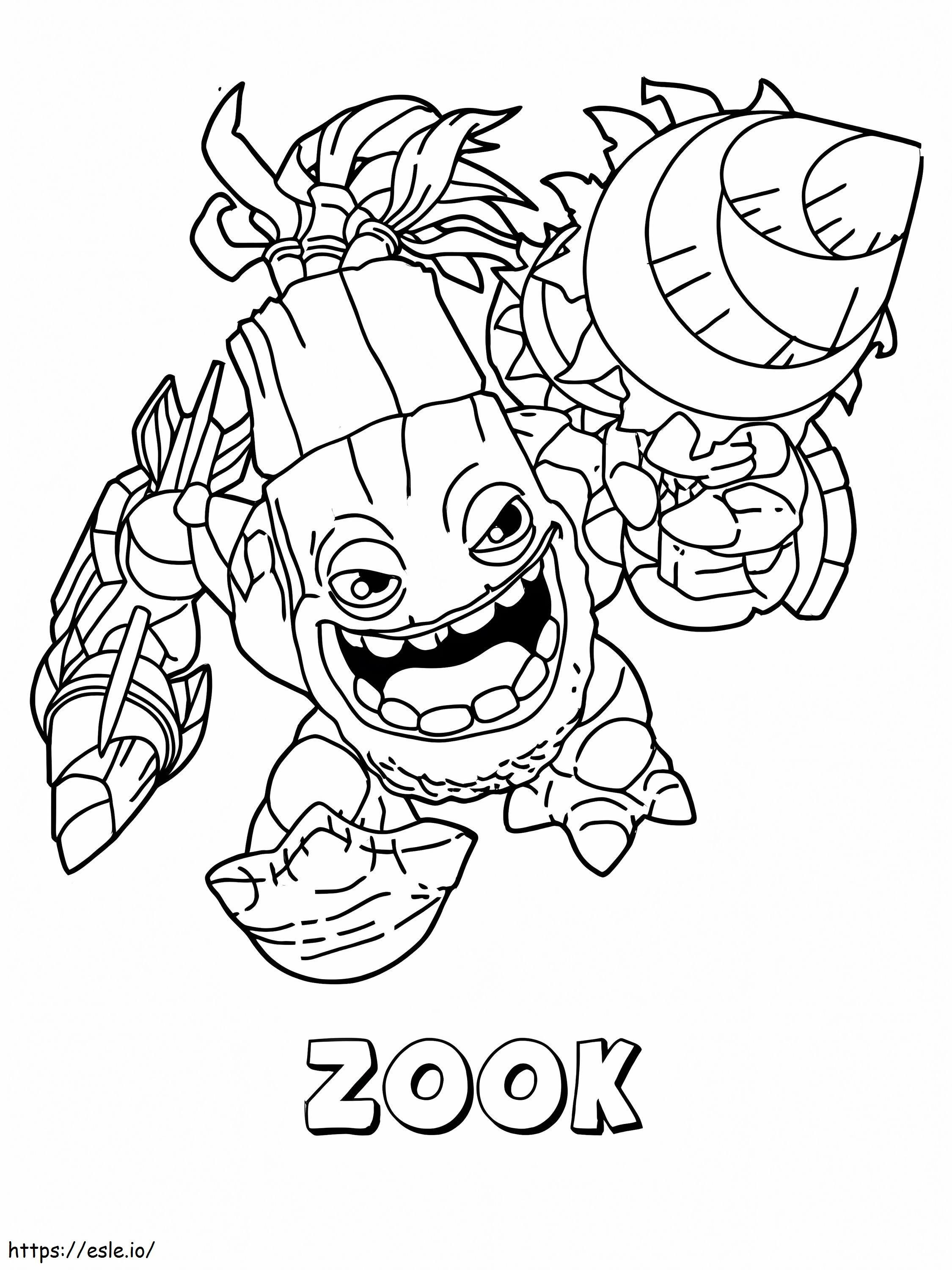 Zook In Skylander Giants coloring page