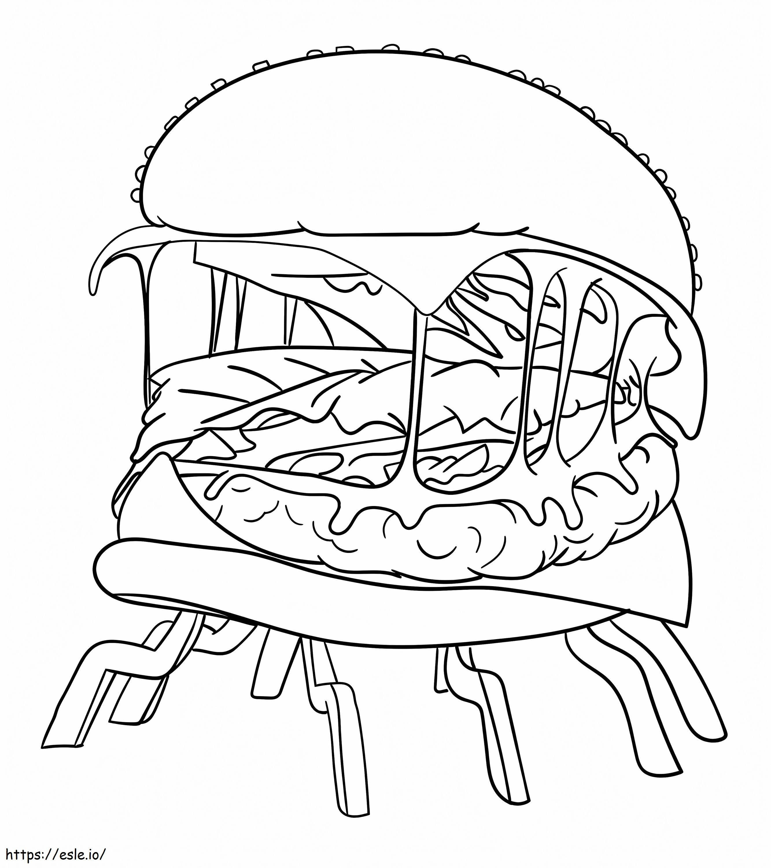 Monsterburger ausmalbilder