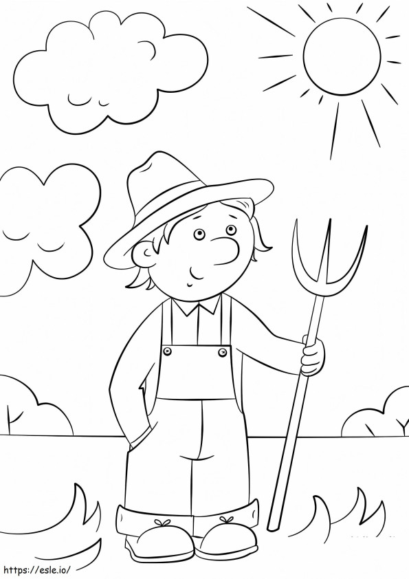 Farmer With Pitchfork