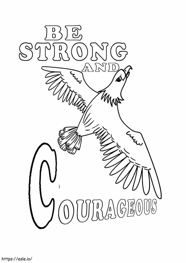 Free Courageous coloring page