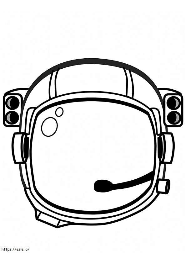 Astronaut Helmet coloring page