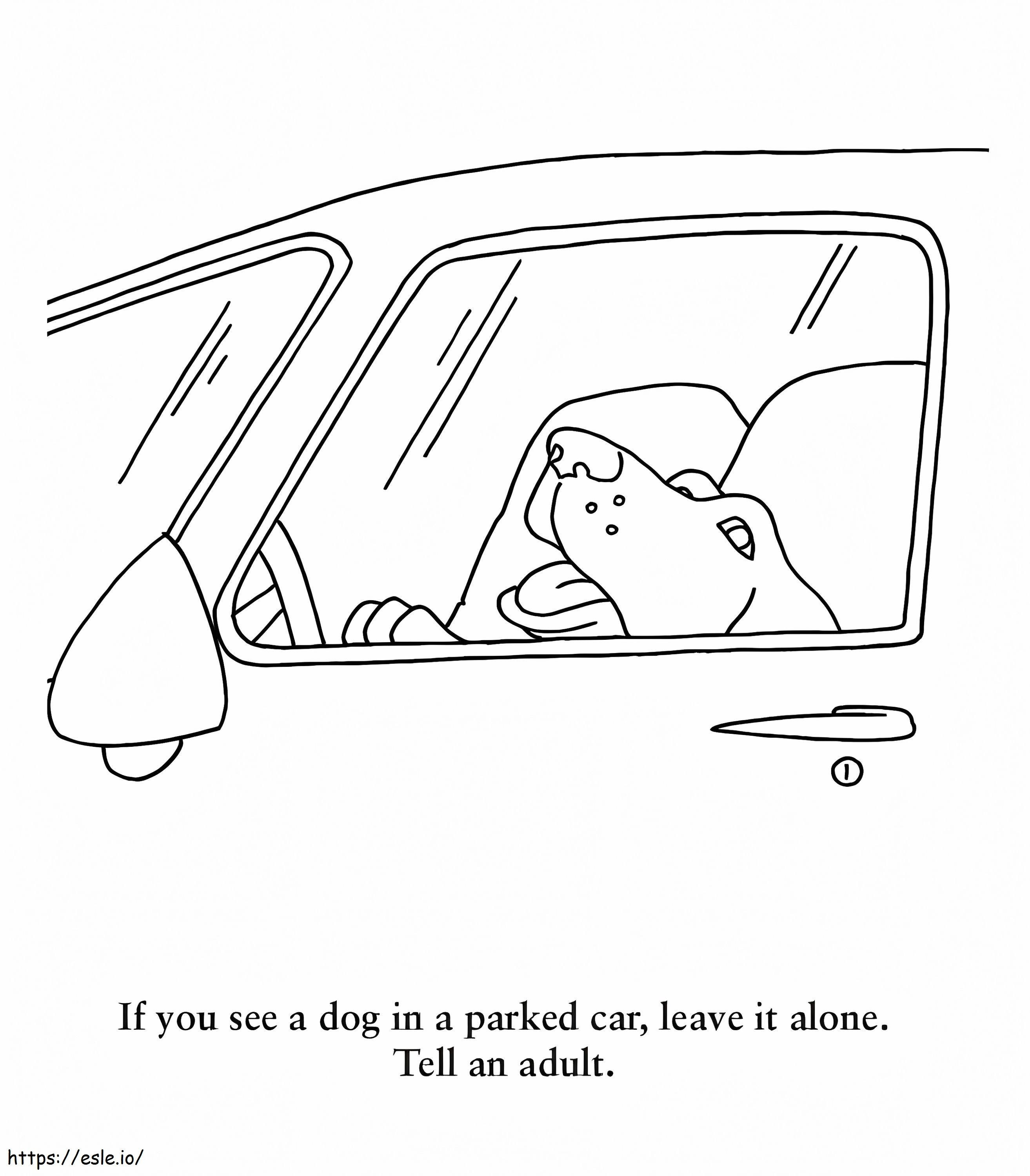 Dog Safety For Children coloring page