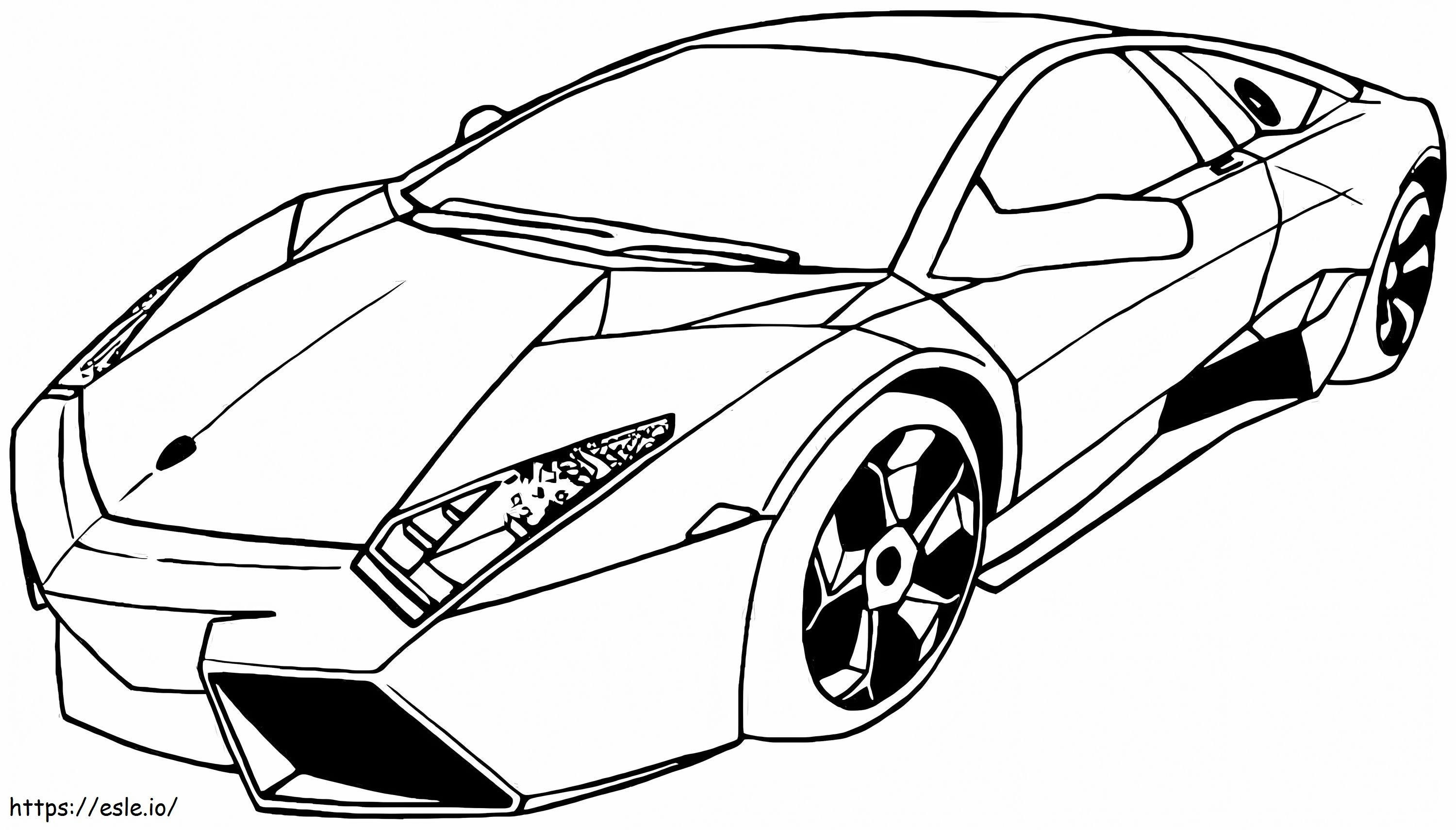 De grote Lamborghini kleurplaat kleurplaat