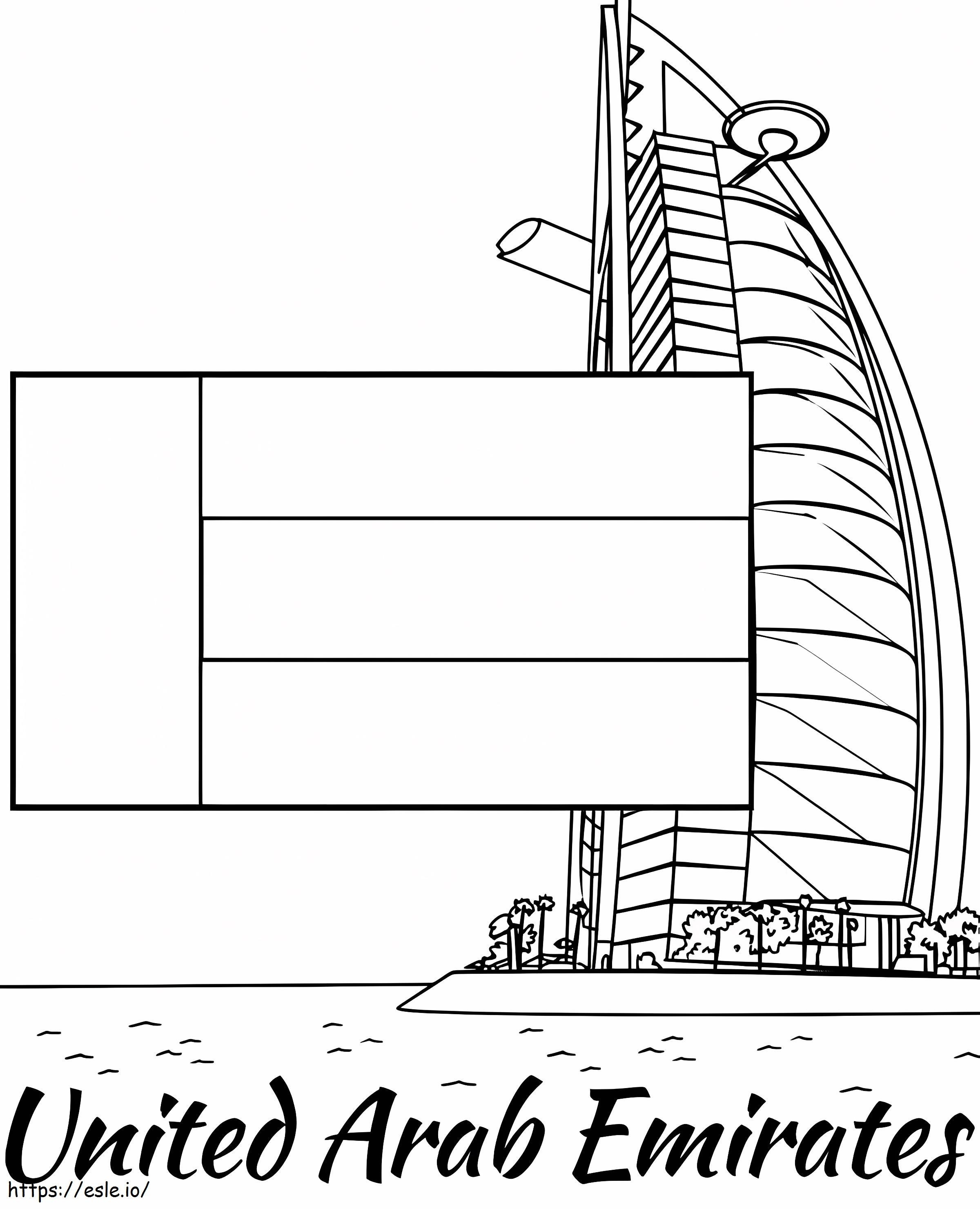 United Arab Emirates 1 coloring page