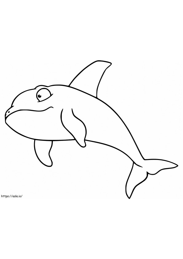 Animated Killer Whale coloring page