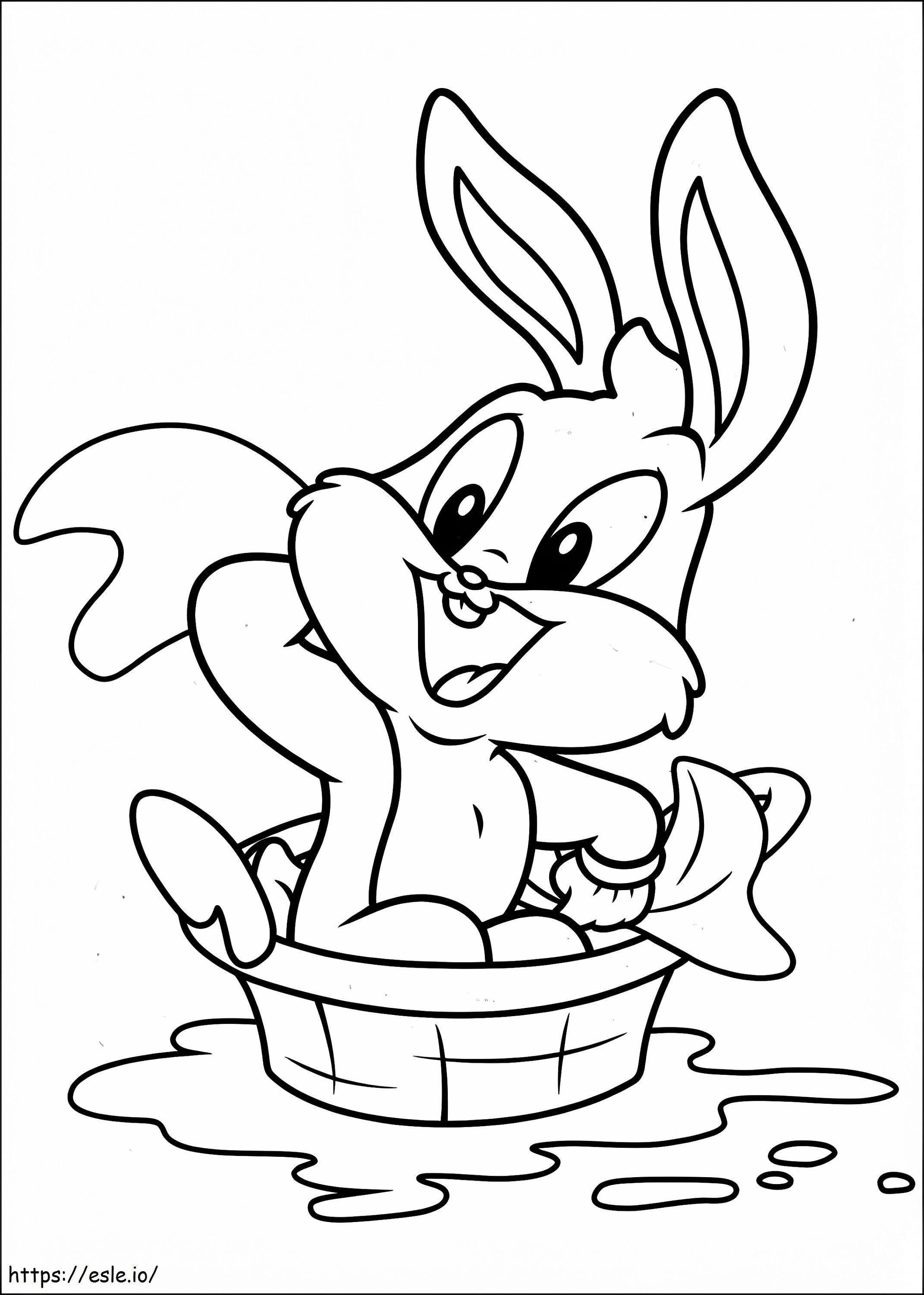 1533778958 Baby Bugs Taking A Shower A4 coloring page