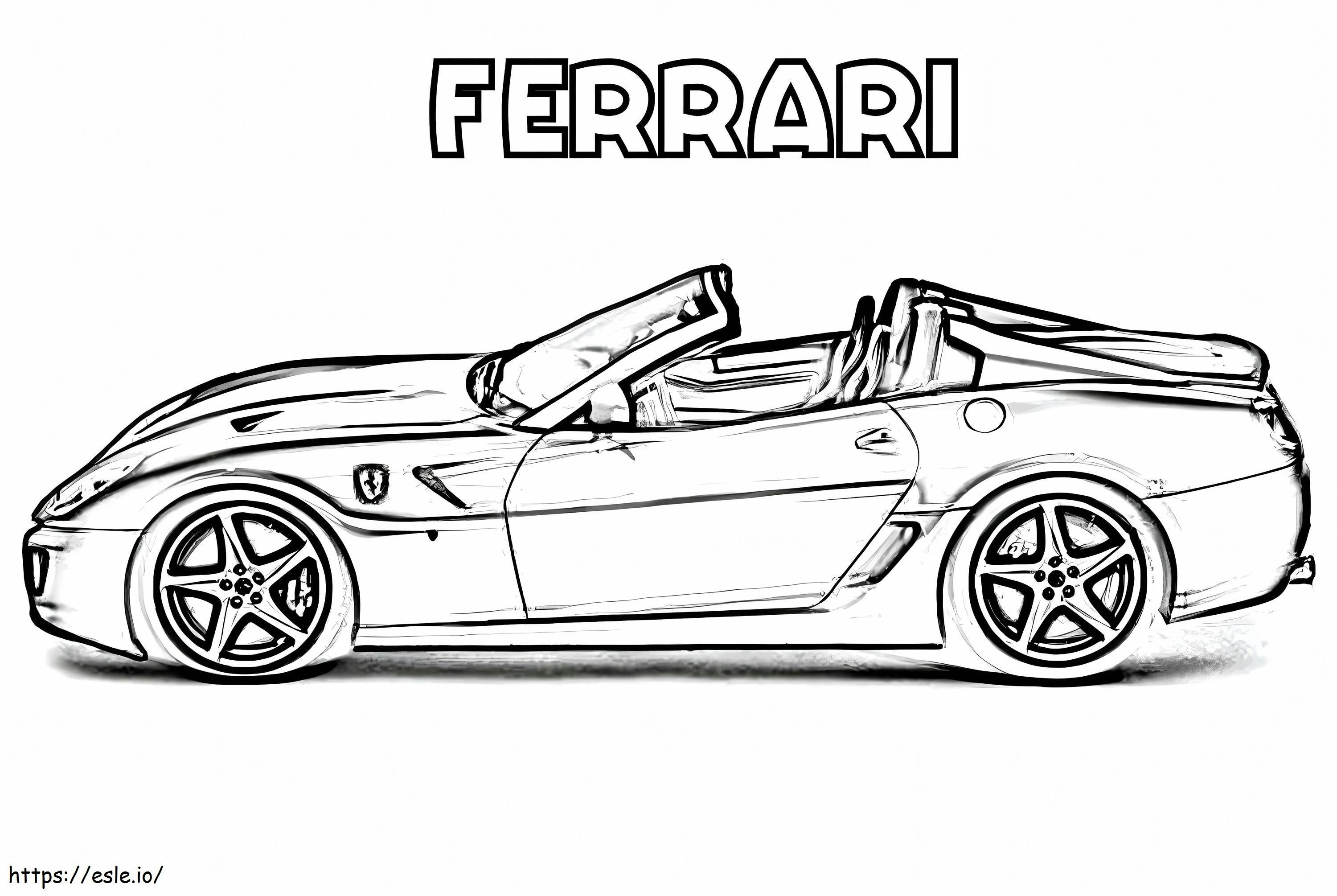 Ferrari1 da colorare